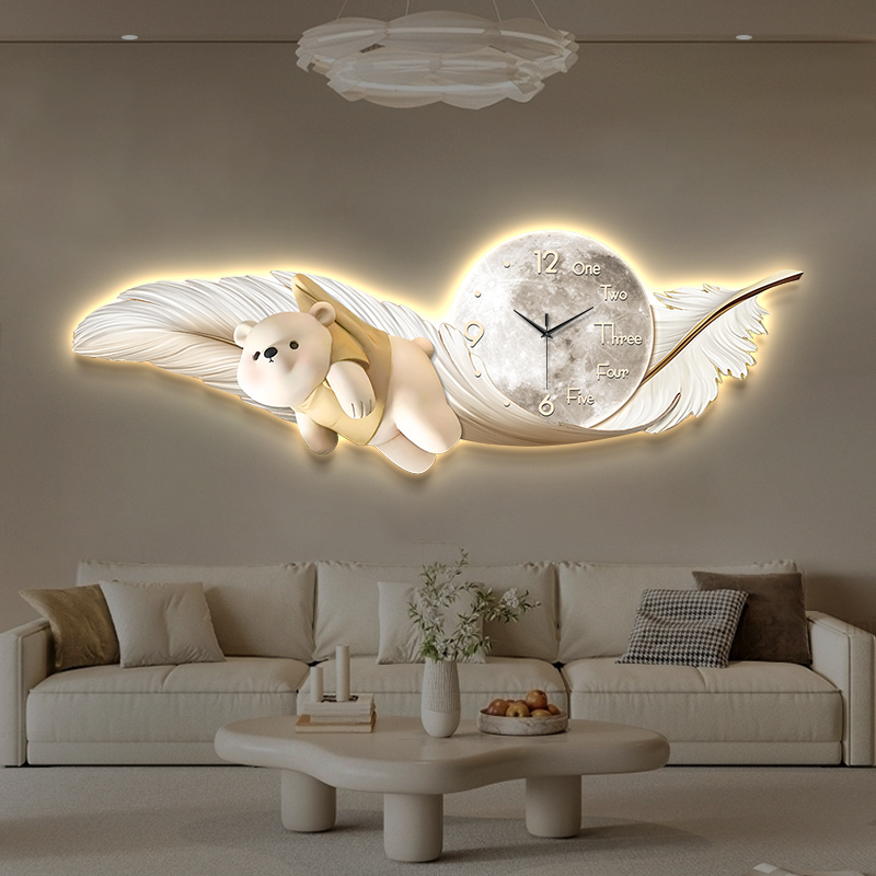 Interior Design Luxury House - Luxury Large Wall Clock Temperature Date