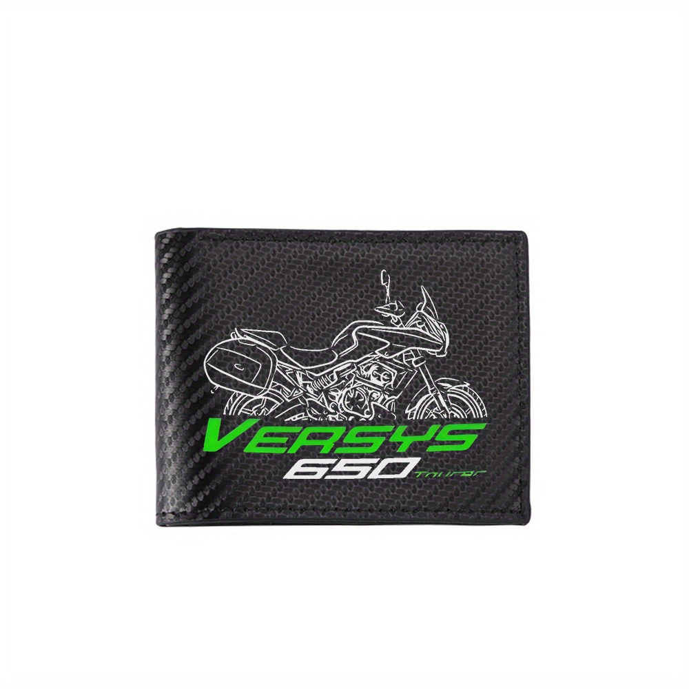 Interior Design Illustrated - Motorcycle line illustration,logo design,text Men's Wallets
