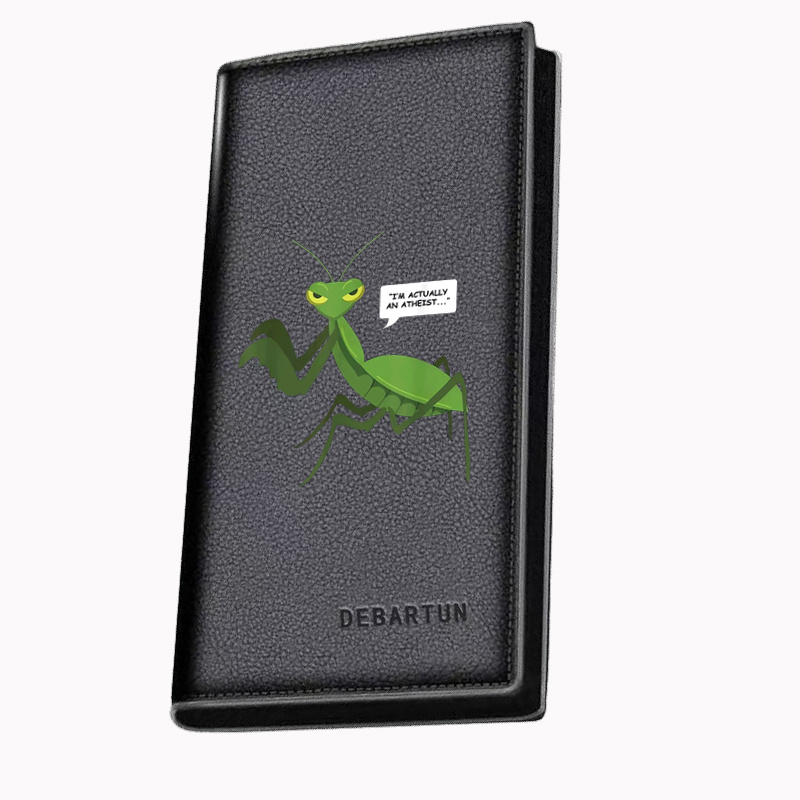 Interior Design Illustrated - Mantis saying atheist,comic illustration Men's Long