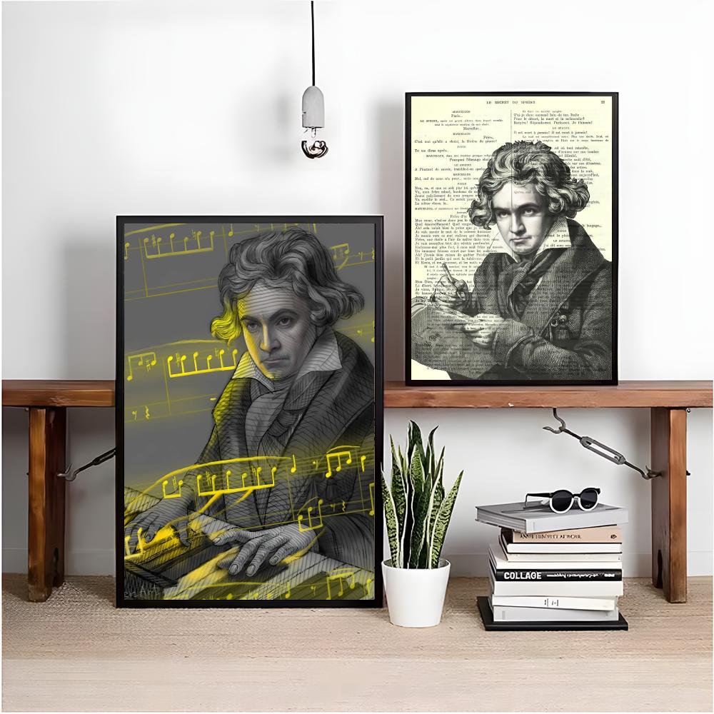 Classic Music M-Mozart Poster  - огляд і ціна Interior Design With Wallpaper