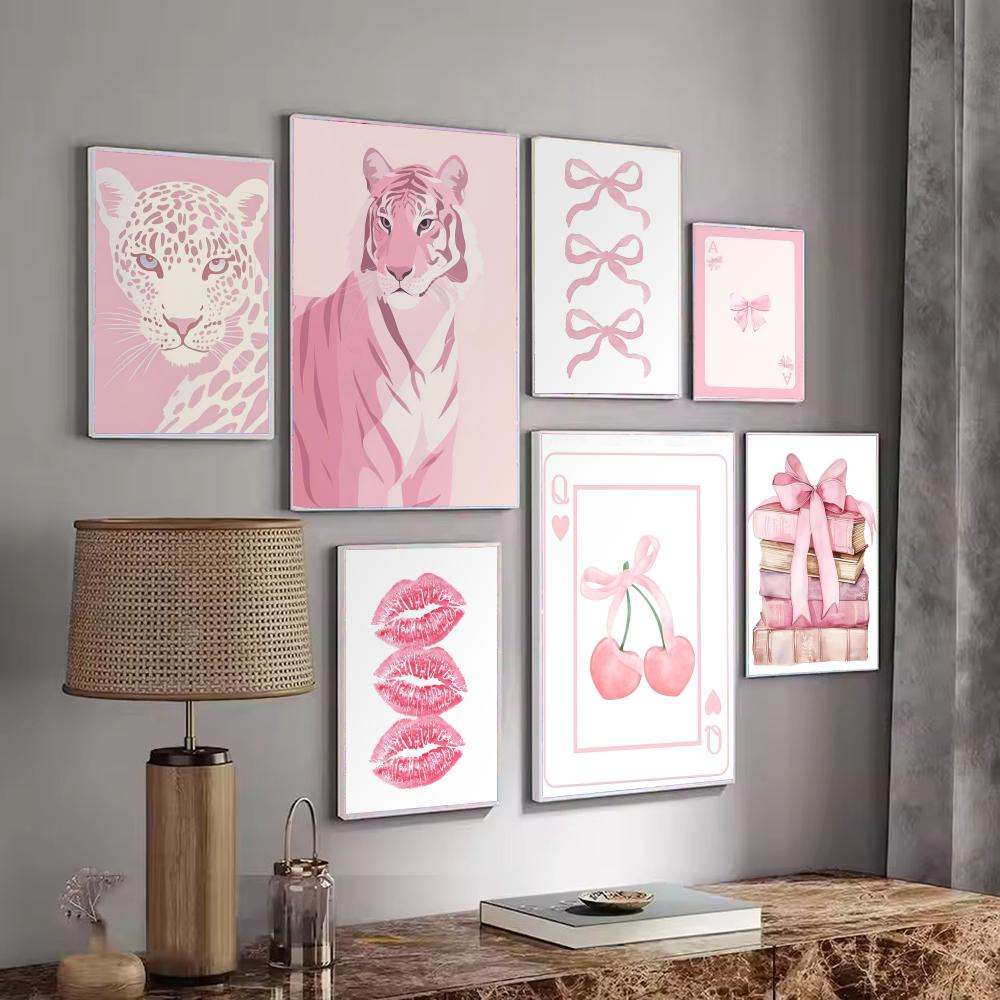 Pink pattern decoration Poster - огляд і ціна Interior Design With Wallpaper
