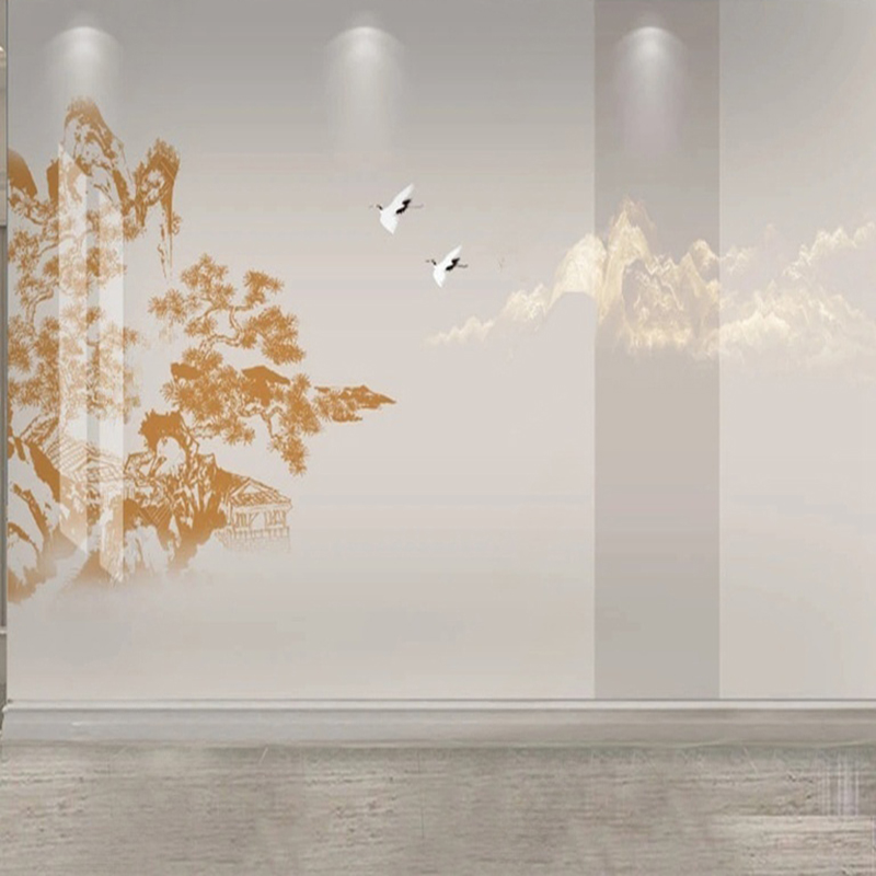 Elegant Chinese Hand-Painted P - огляд і ціна Interior Design With Wallpaper