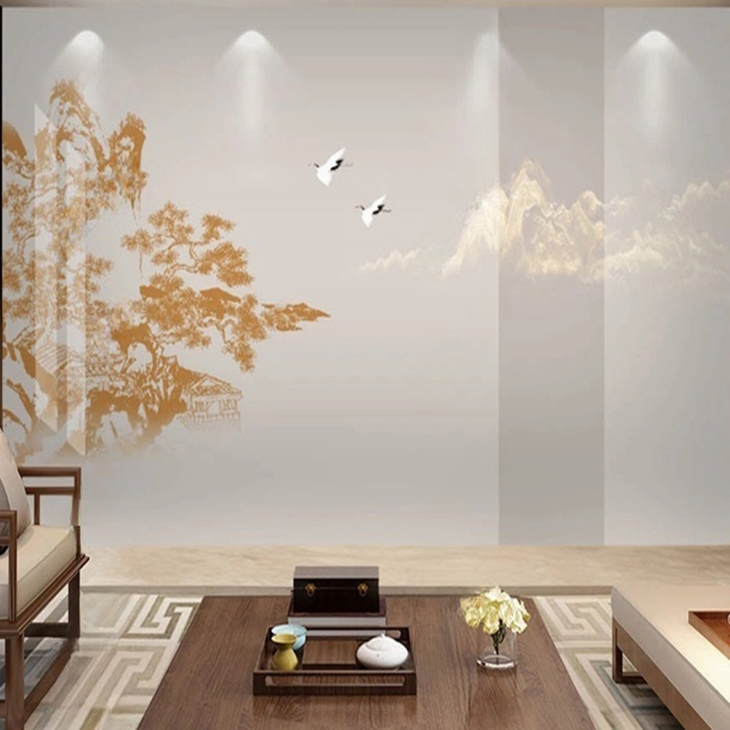 Elegant Chinese Hand-Painted P - огляд і ціна Interior Design With Wallpaper