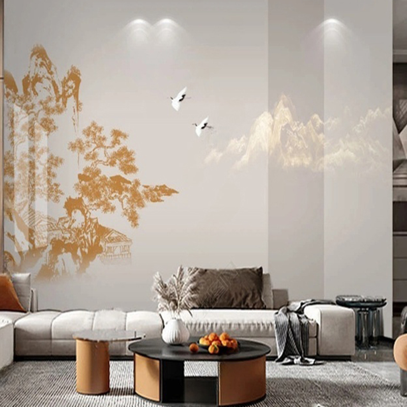 Elegant Chinese Hand-Painted P - огляд і ціна Interior Design With Wallpaper