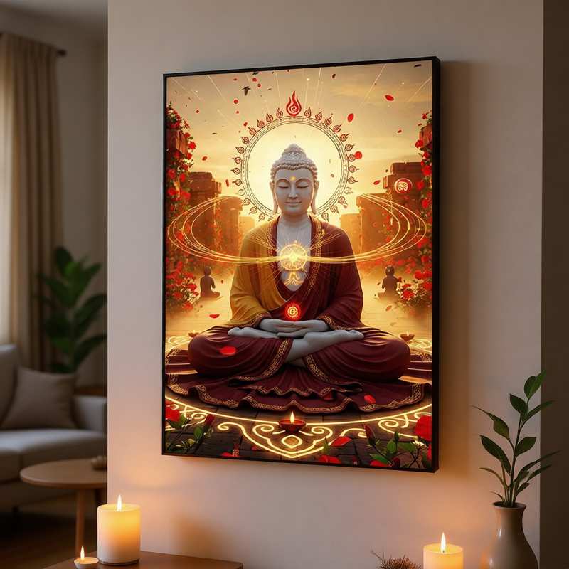 Modern Oriental Buddha Wall Ar - огляд і ціна Interior Design Zen