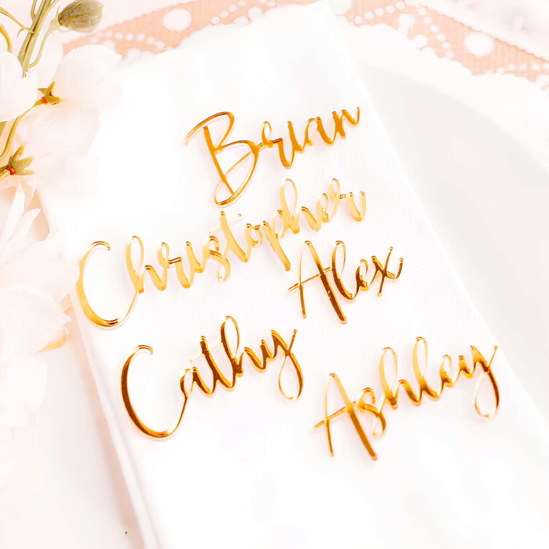 Acrylic Name Place Cards, Wedd - огляд і ціна Interior Design Names