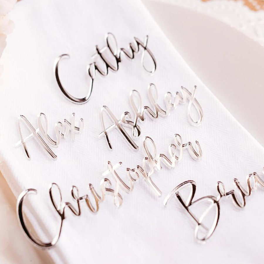 Acrylic Name Place Cards, Wedd - огляд і ціна Interior Design Names