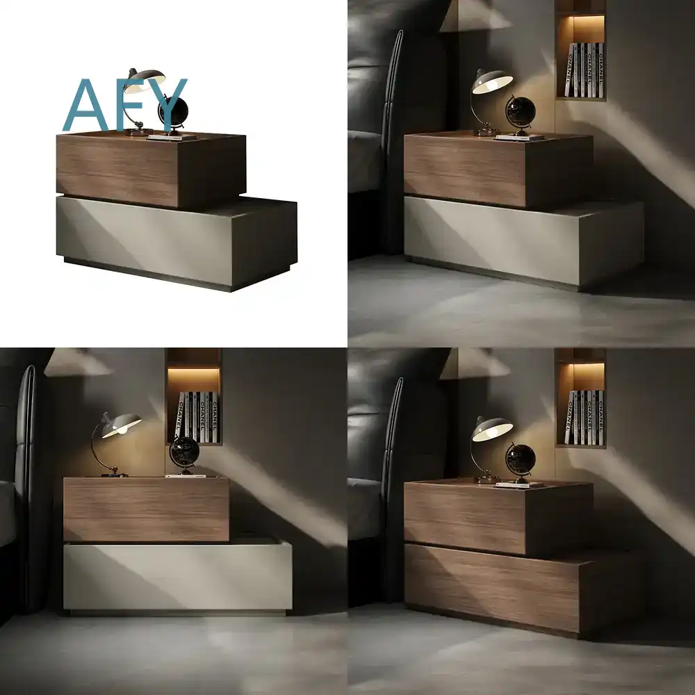 Creative Solid Wood Bedside Ta - огляд і ціна Muji Home Storage