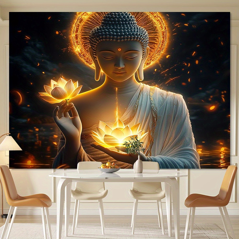 Buddha with Lotus Flower Wall  - огляд і ціна Interior Design Zen