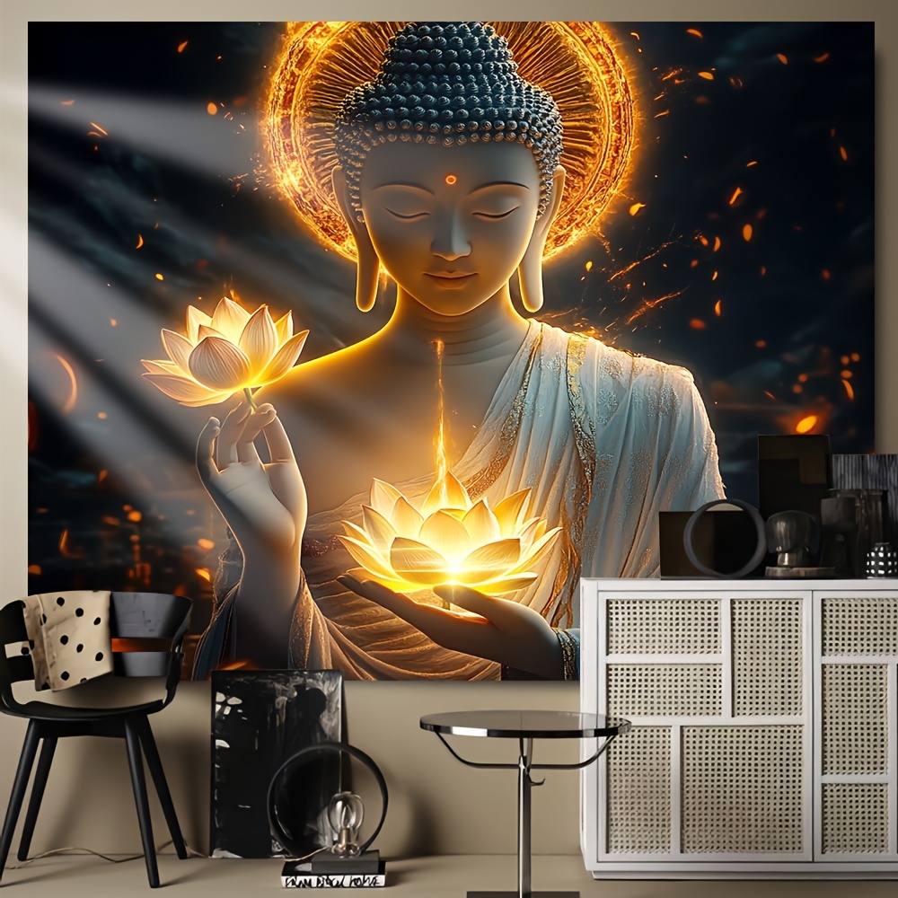 Buddha with Lotus Flower Wall  - огляд і ціна Interior Design Zen