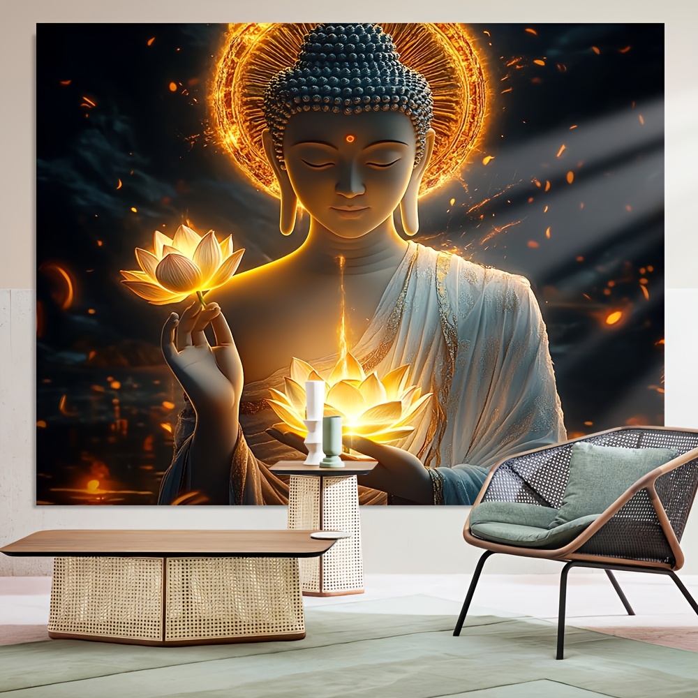 Buddha with Lotus Flower Wall  - огляд і ціна Interior Design Zen