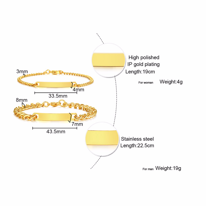 Plate Id Tag Bar Bracelet Cuba - огляд і ціна Interior Design Names