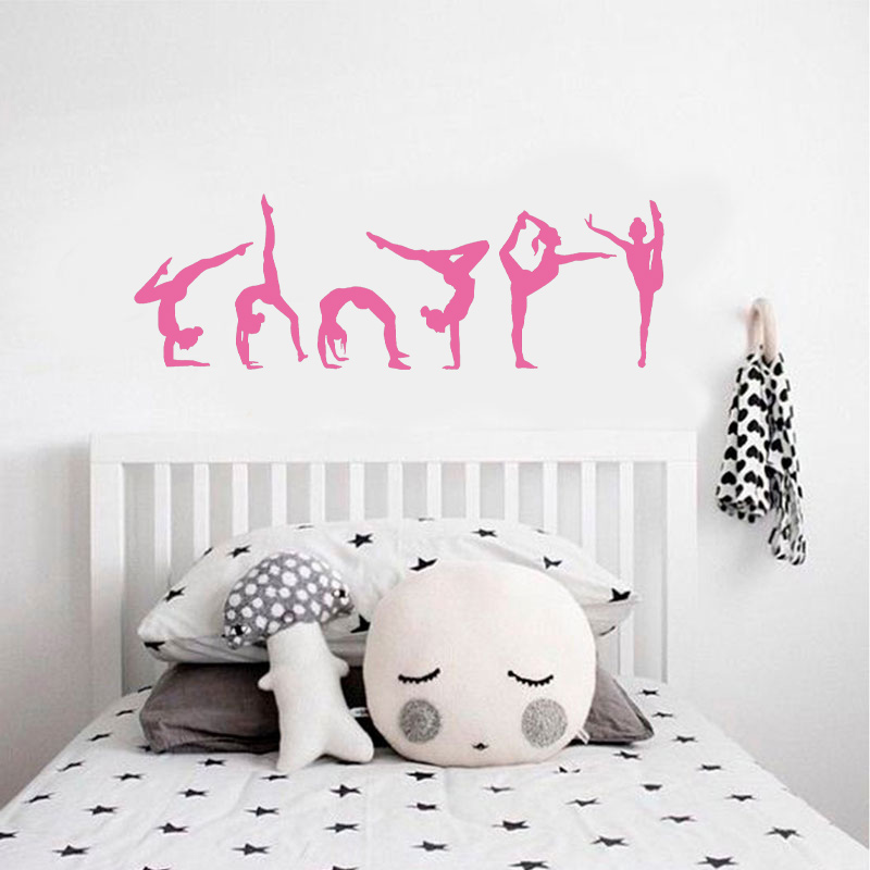 Set of 6 Gymnast Gymnastics Wa - огляд і ціна Interior Design With Wallpaper
