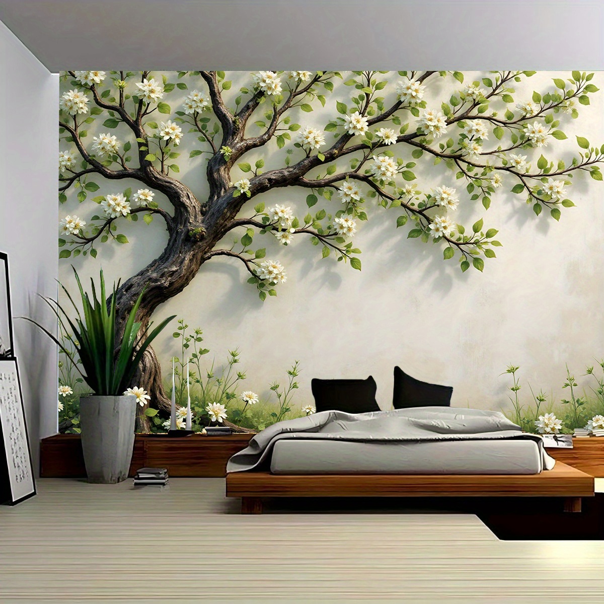 3D Blossoming Tree Wall Mural  - огляд і ціна Interior Design Zen