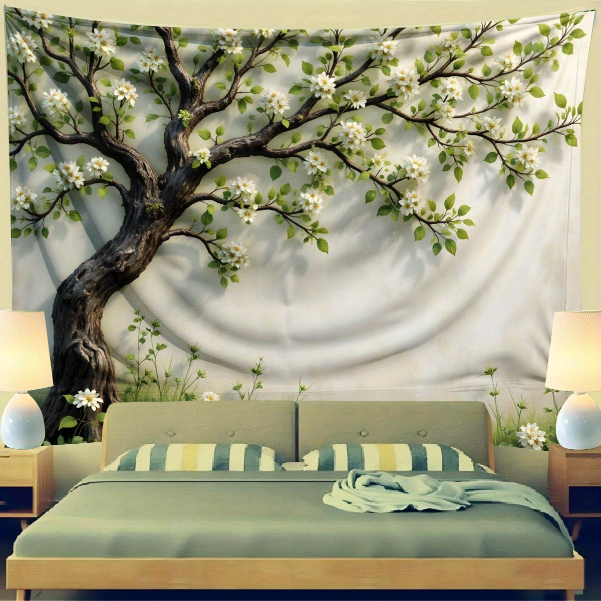 3D Blossoming Tree Wall Mural  - огляд і ціна Interior Design Zen