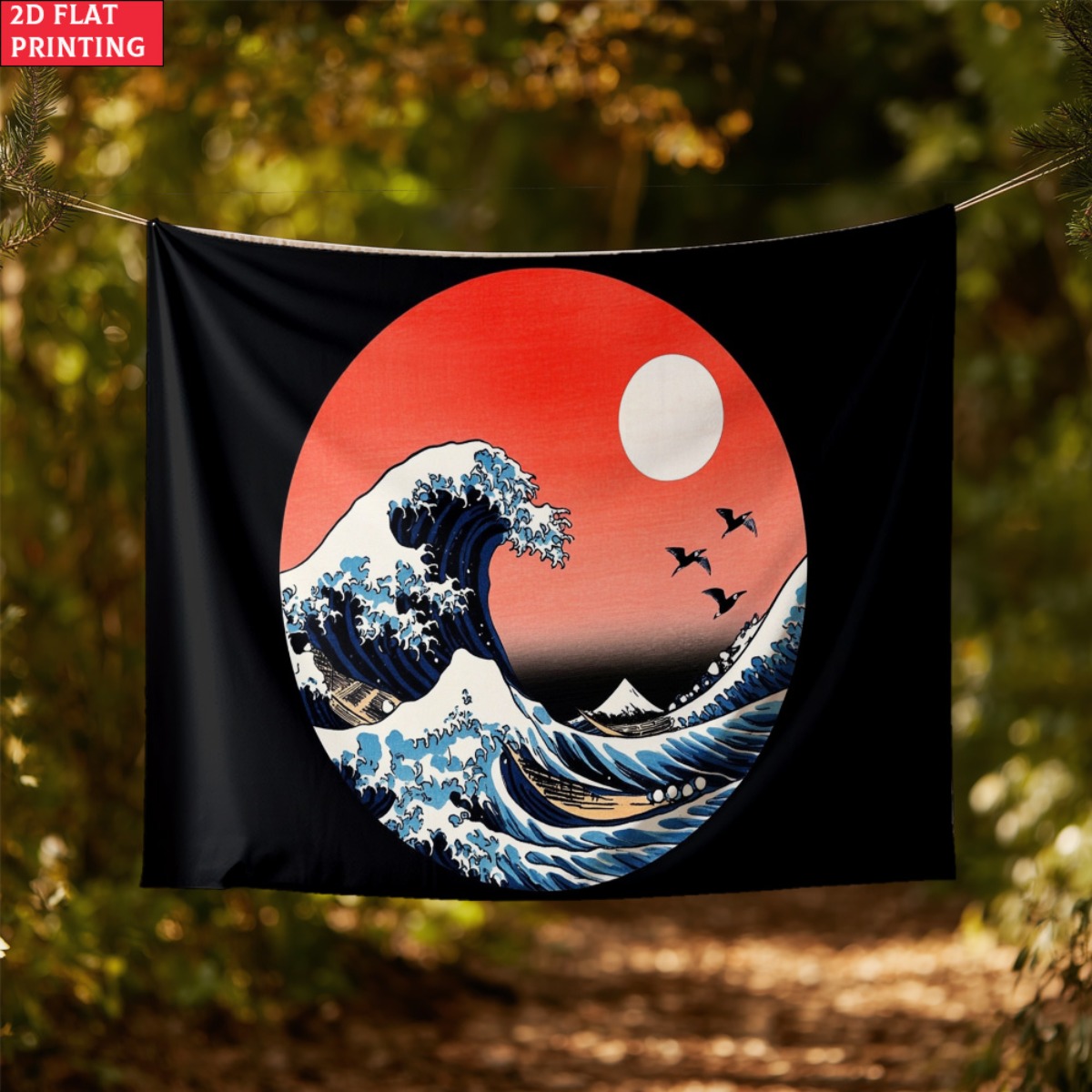 unframed Japanese Wave Sunset  - огляд і ціна Interior Design Zen